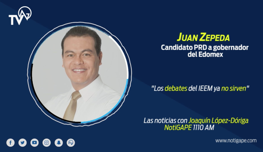 Los debates del IEEM ya no sirven: Juan Zepeda