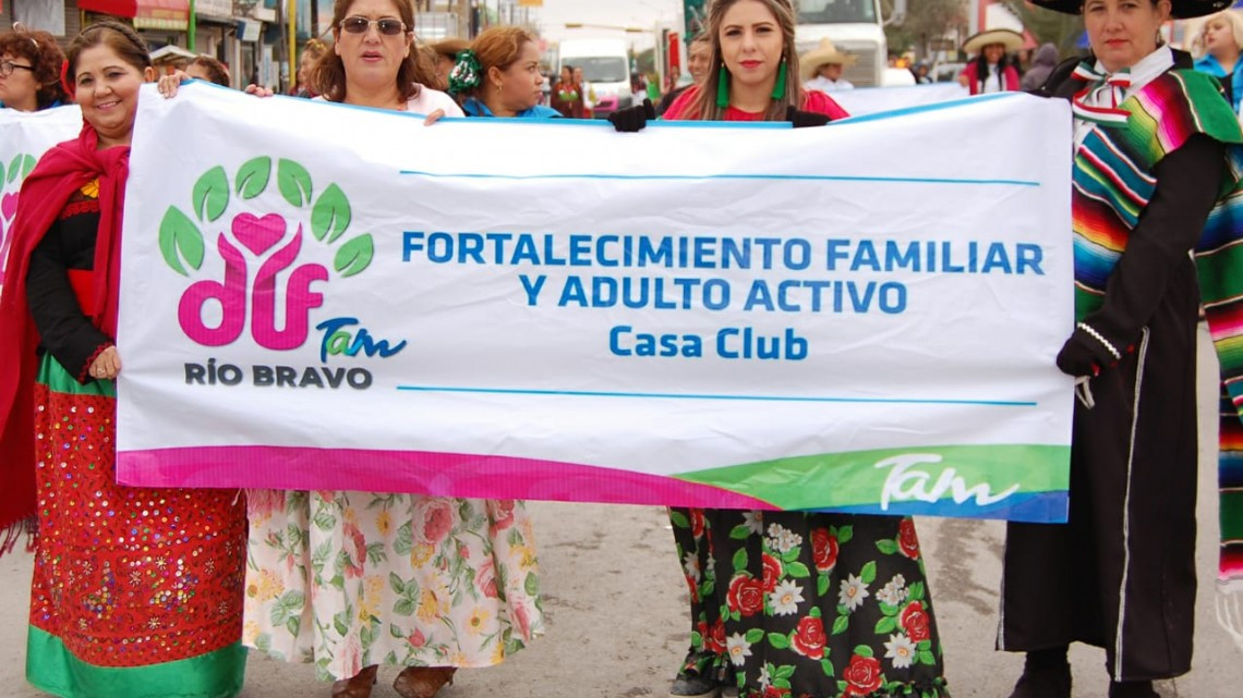 Participa DIF Río Bravo en magno desfile revolucionario