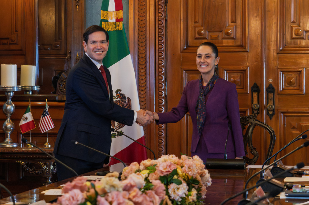Marco Rubio se reúne con Claudia Sheinbaum; abordan temas de seguridad, migración y comercio 