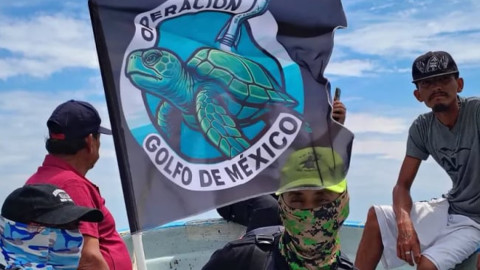 Protestan en Matamoros contra lanzamientos de SpaceX que dejan desechos en Playa Bagdad