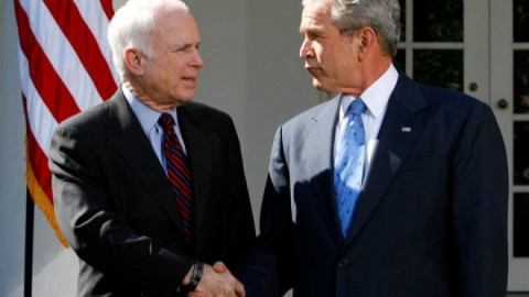 Bush y Obama, oradores en funeral de McCain