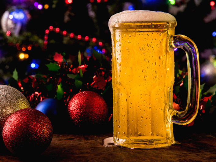 Cerveza, más presente en diciembre que en verano