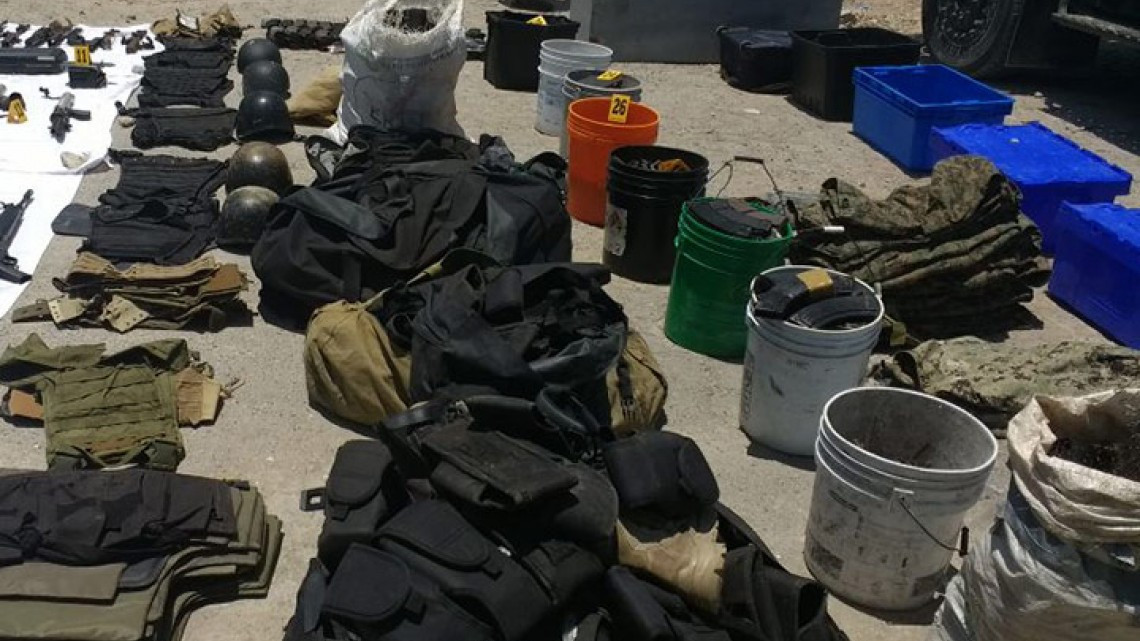 Militares de la 8/a Zona Militar aseguran un gran arsenal 