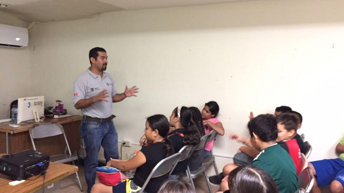 Imparte PC pláticas a niños para prevenir accidentes