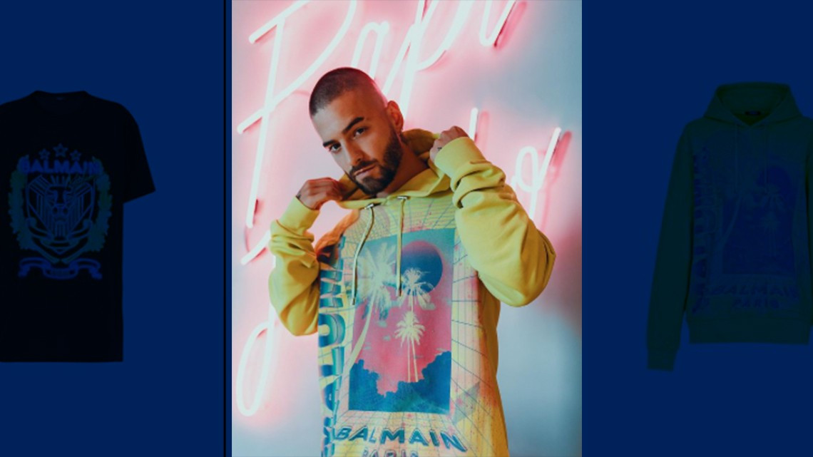 Maluma lanza colección de moda para Balmain
