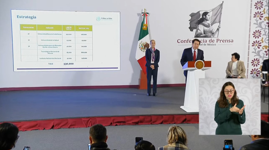 SEP presenta plan para aumentar matrícula en educación superior