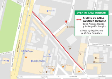 Cerrarán avenida Rotaria entre avenida Hidalgo y prolongación Tampico