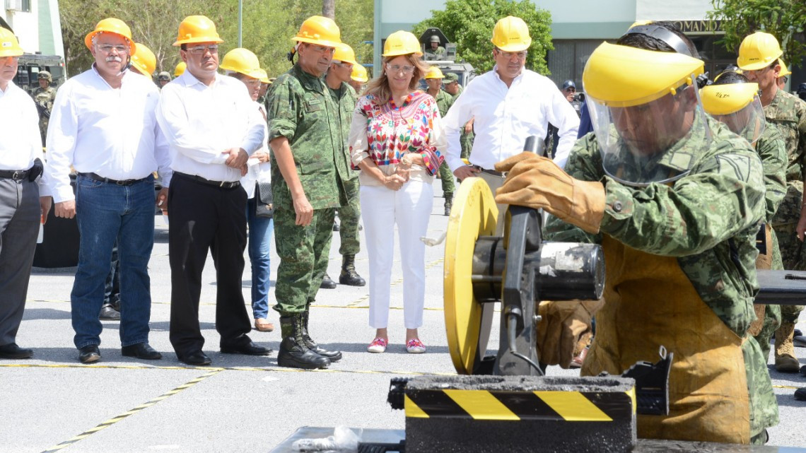 Presente alcaldesa en ceremonia de Destrucción de Armas