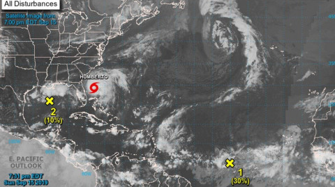 Tormenta tropical ‘Humberto’ se fortalece rumbo al norte
