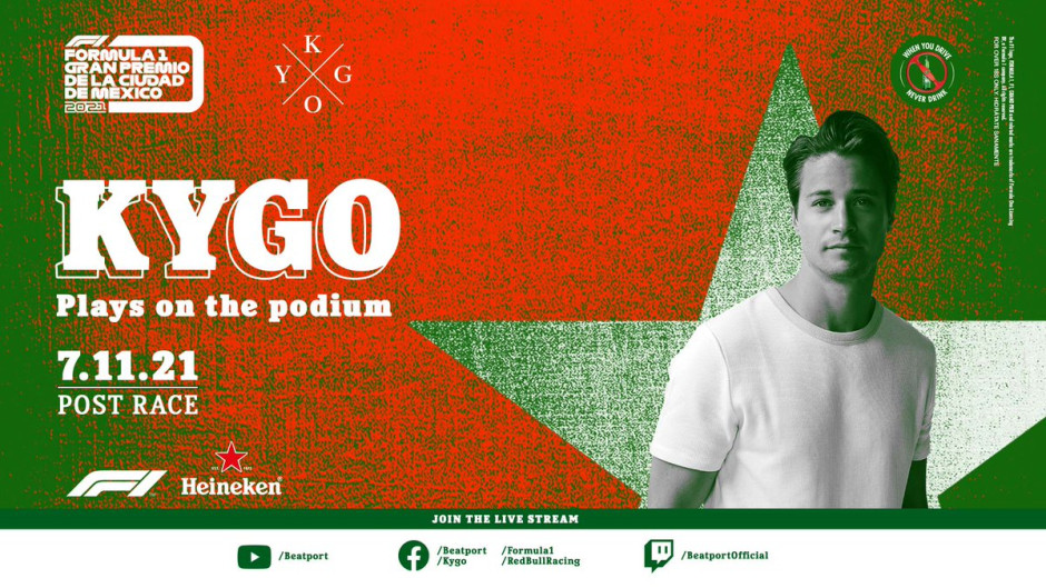 Kygo será el Dj encargado de la clausura del GP de México