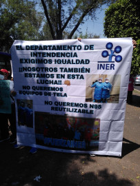 Personal médico del INER se manifiesta por falta de insumos médicos 