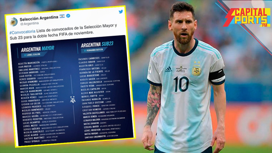 Messi regresa a las convocatorias con la Albiceleste
