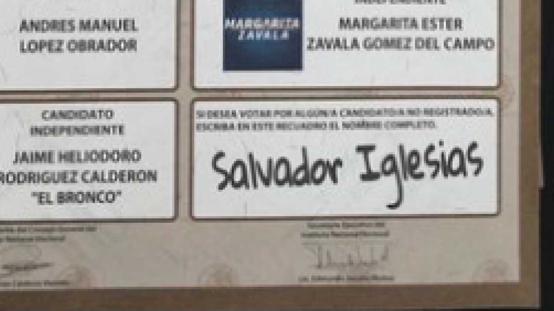 Los mexicanos hacen de las suyas en las boletas electorales