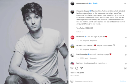 Muere a los 33 años Tom Parker, integrante de The Wanted