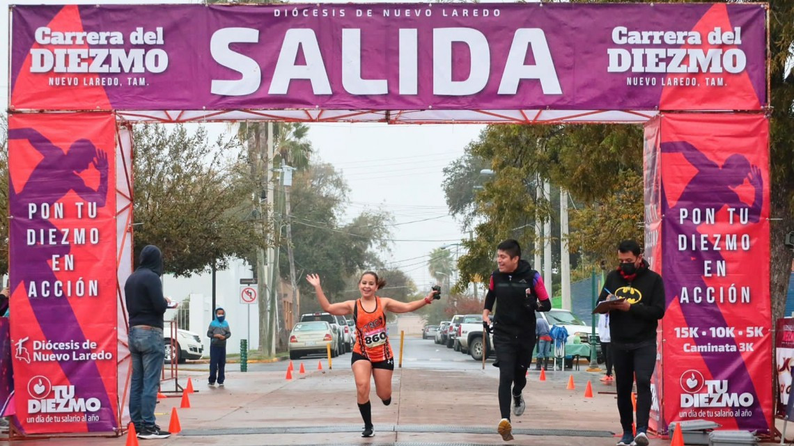 Más de 430 participan en la carrera del diezmo