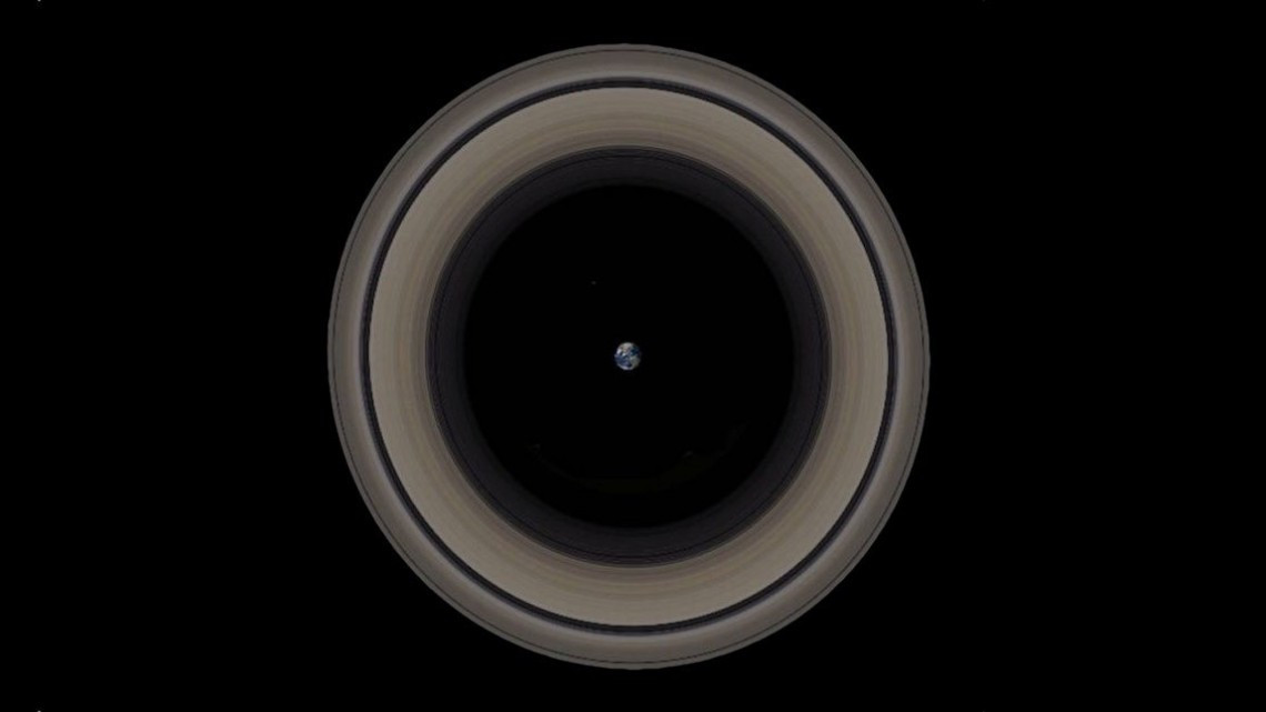 Así sería la Tierra con los anillos de Saturno