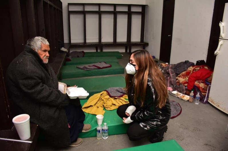 Atiende DIF Reynosa a familias ante bajas temperaturas