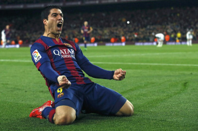 Luis Suárez anota su gol 100 con el Barcelona 