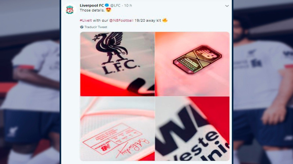 Presenta Liverpool su playera de visita
