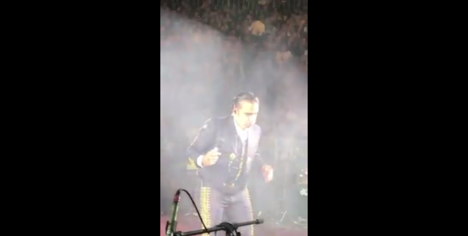Alejandro Fernández estuvo a punto de vomitar en concierto