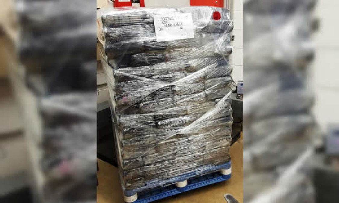 Decomisan tractocamión con paquetes de marihuana en Pharr