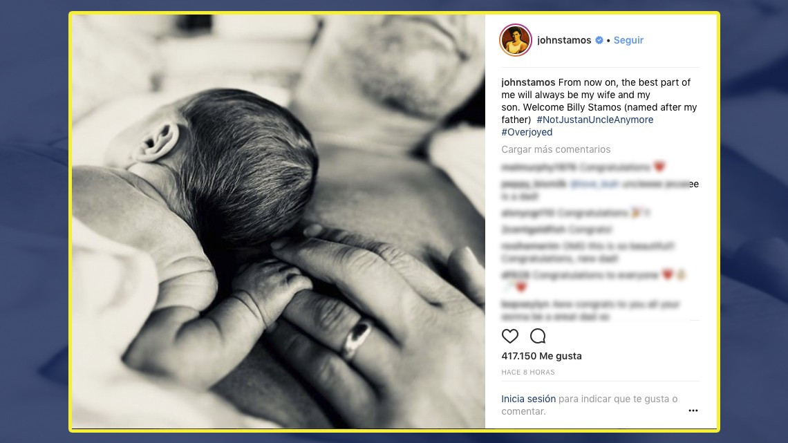 John Stamos se convierte en padre por primera vez