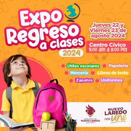 Todo listo para la expo regreso a clases 2024