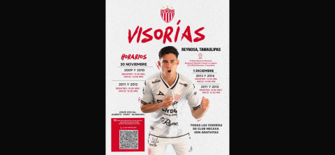 Invita el Gobierno de Reynosa a las visorías del Club Necaxa