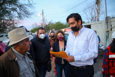 Supervisa Presidente Municipal Carlos Peña Ortiz, avances de cárcamo pluvial en colonia La Esperanza