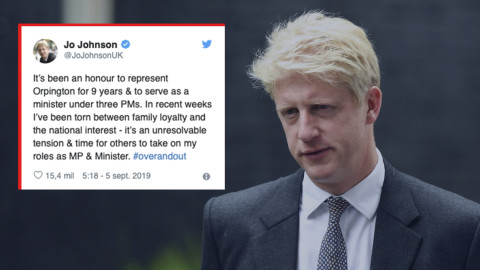 El hermano de Boris Johnson dimite de su cargo en el gobierno británico