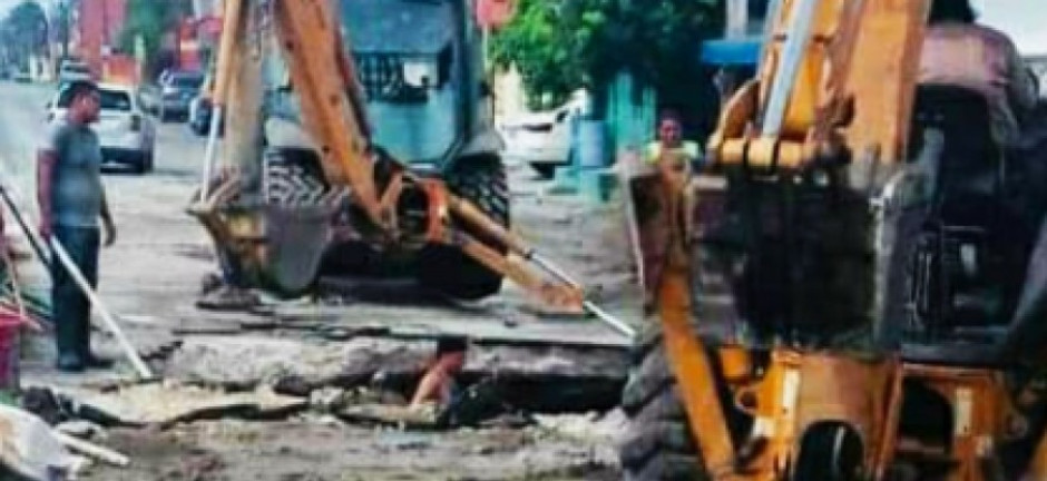 Coadyuvará Municipio con pavimentación en cuanto JAD repare caído en la Plan de Ayutla