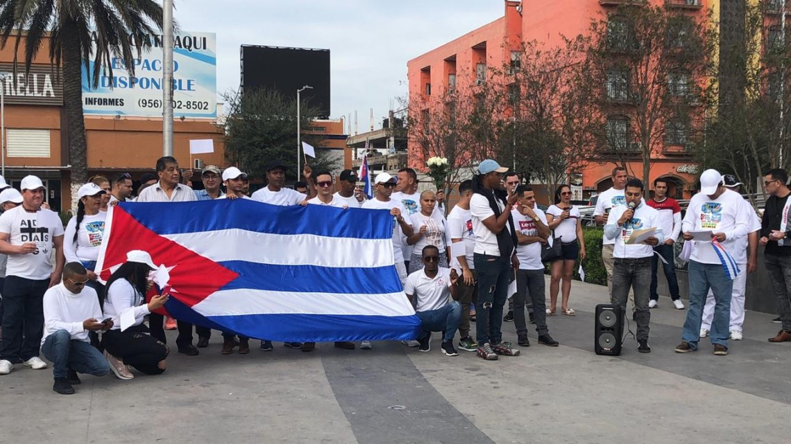 Migrantes Cubanos realizan 'Marcha por la Paz'