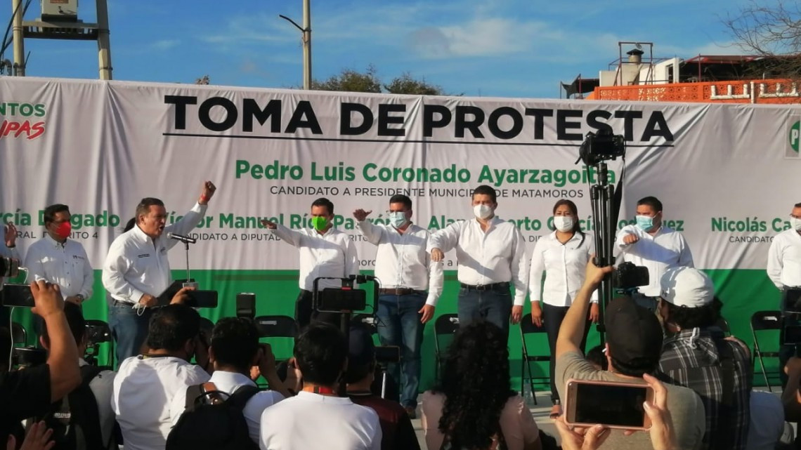 El PRI toma protesta a sus candidatos en Matamoros 