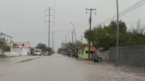 Frente frío 2 provoca inundaciones temporales en zonas bajas de Reynosa