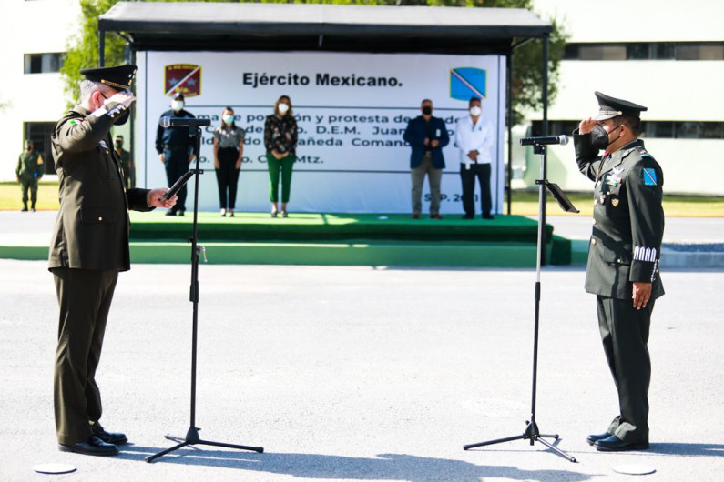 Participó Alcaldesa Maki Ortiz en toma de protesta de mando militar 