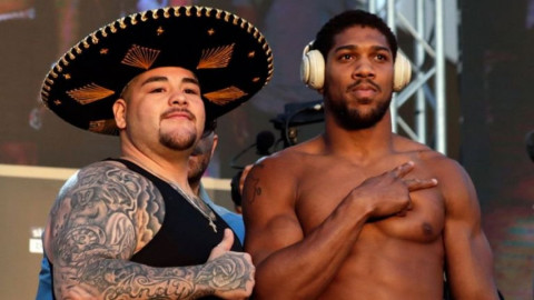 Andy Ruiz y Anthony Joshua cumplen con el peso