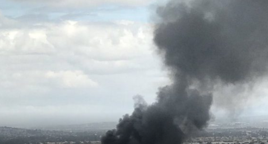 Se incendia bodega en Tultitlán