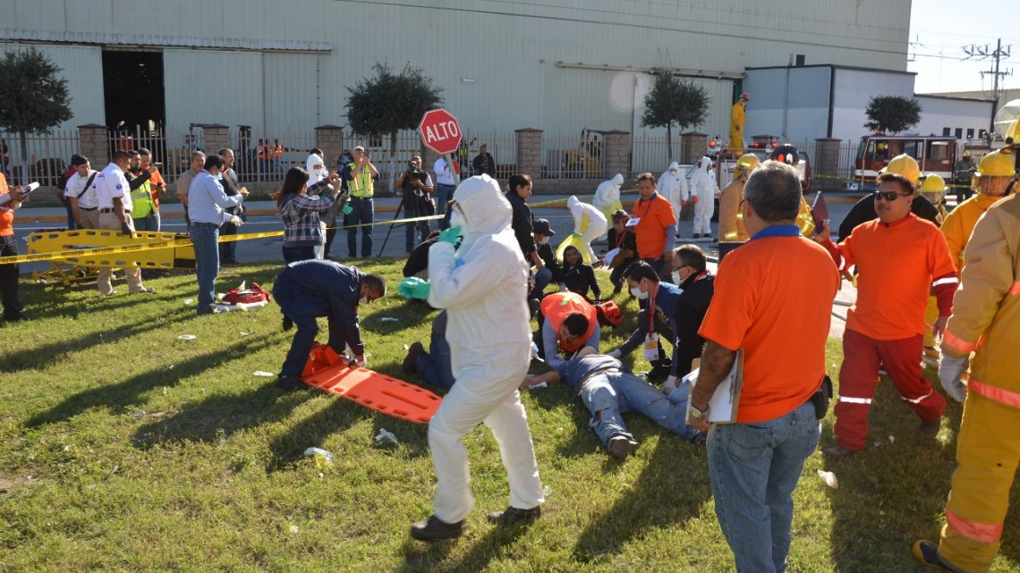 Miden respuesta de empleados y autoridades en simulacro de Campir