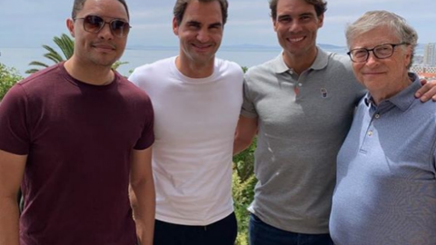 Roger Federer y Bill Gates, una dupla a beneficio