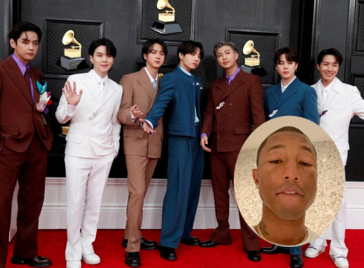 Pharrell Williams y BTS lanzarán colaboración juntos 
