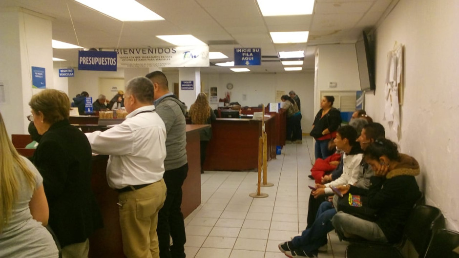 Largas filas para citas en Oficina Fiscal