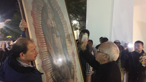 Peregrinan feligrenses de Corporadio Gape a Nuestra Señora de Guadalupe