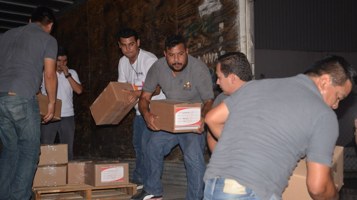 Llega material para Simulacro y capacitación de funcionarios de casilla 