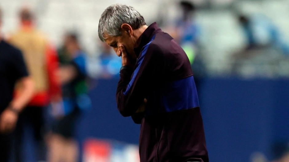 Tras goleada histórica del Bayern, Barcelona despide a Quique Setién