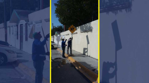 Instalan señalamientos en beneficio a instituciones educativas