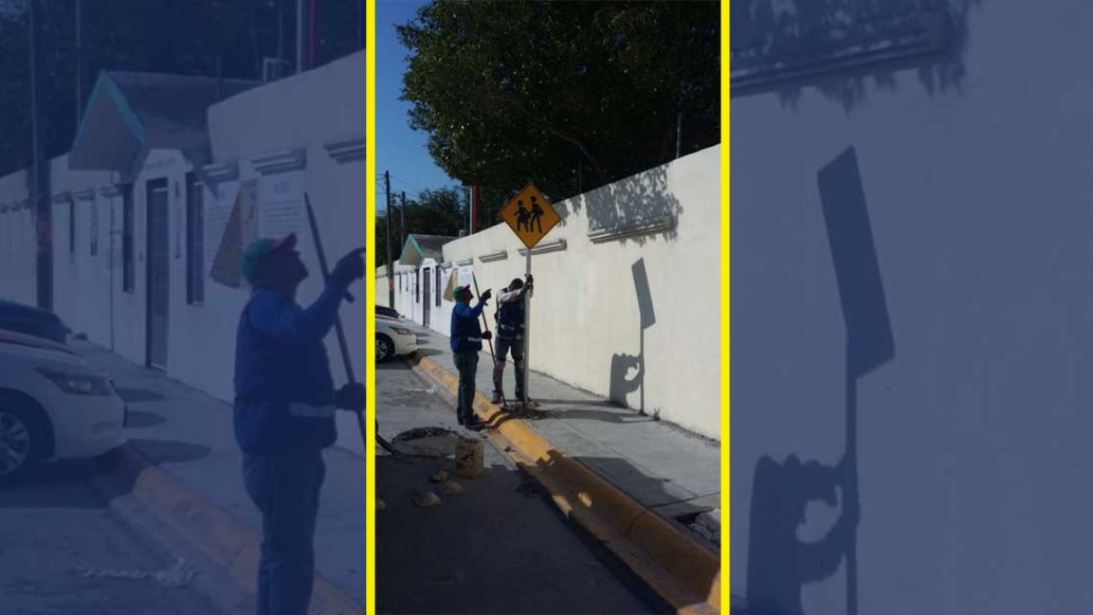 Instalan señalamientos en beneficio a instituciones educativas