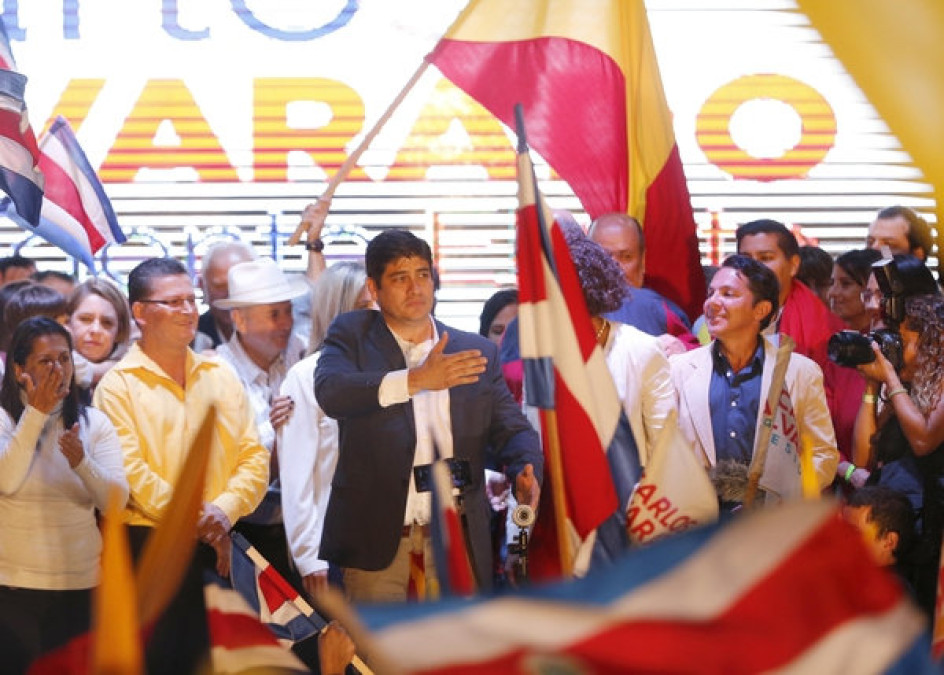 Carlos Alvarado es electo presidente de Costa Rica, presidentes lo felicitan