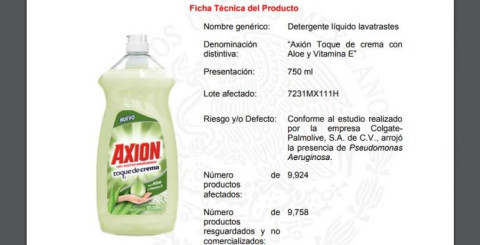 Profeco alerta sobre jabón con bacteria