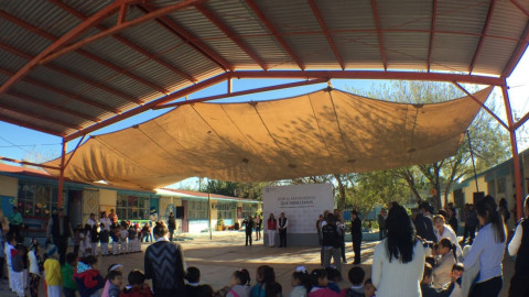 Chuchín de la Garza concluirá techumbre en kínder de Matamoros 