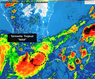 Se degrada Max a tormenta tropical